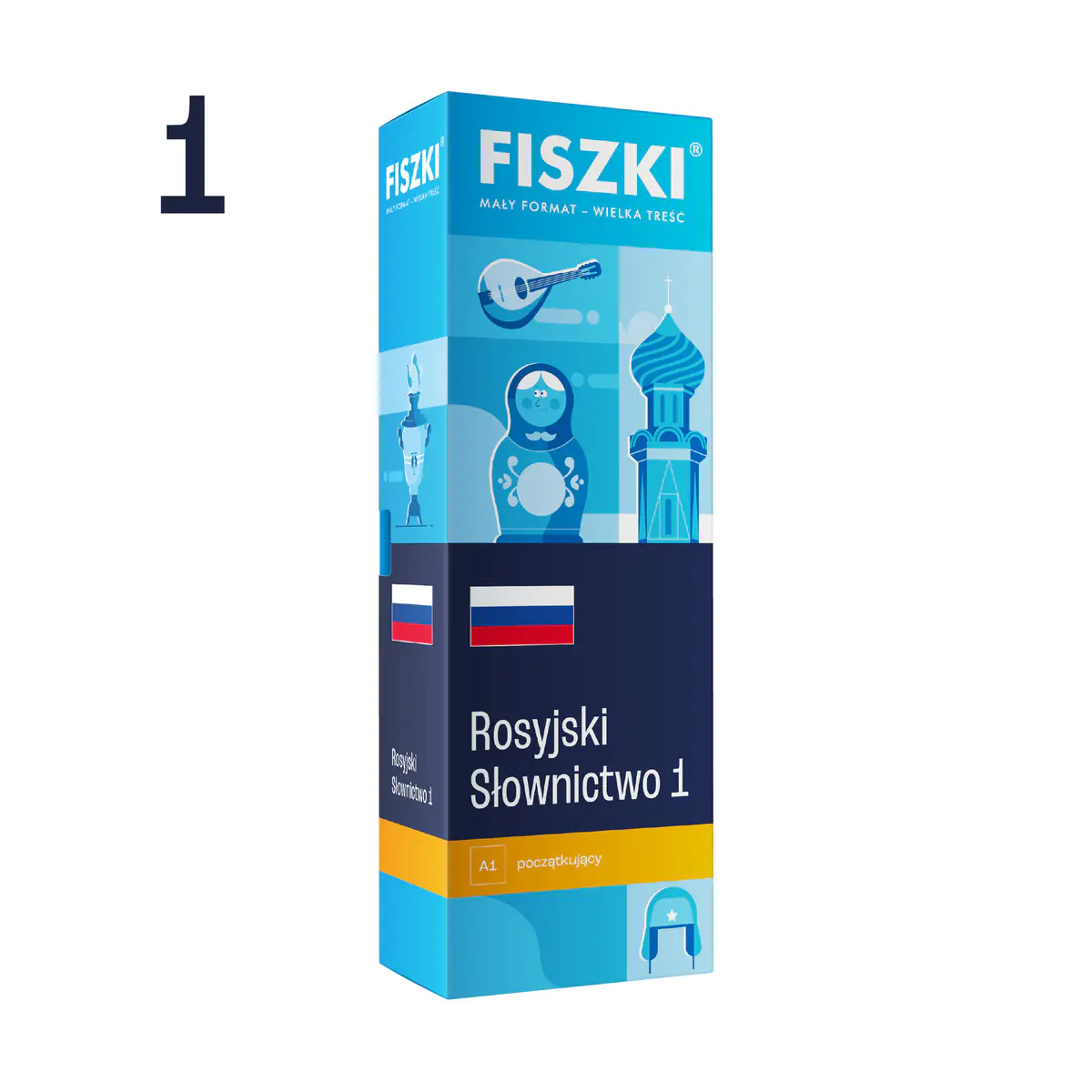 Książka - Fiszki – język rosyjski – Słownictwo 1 (poziom A1)