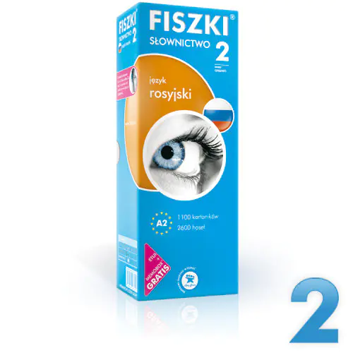 Książka - Fiszki – język rosyjski – Słownictwo 2 (poziom A2)