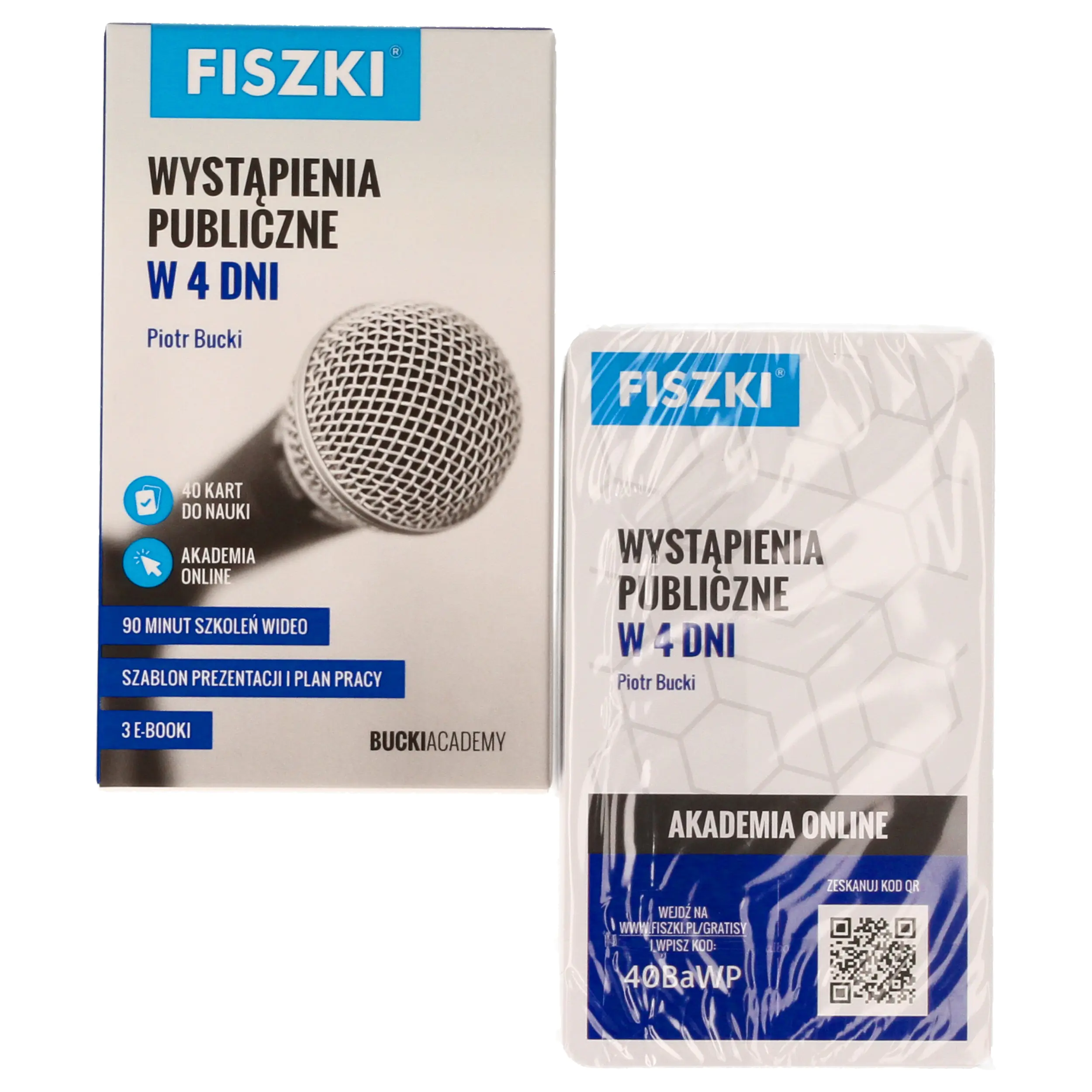 Książka - Fiszki. Wystąpienia publiczne w 4 dni