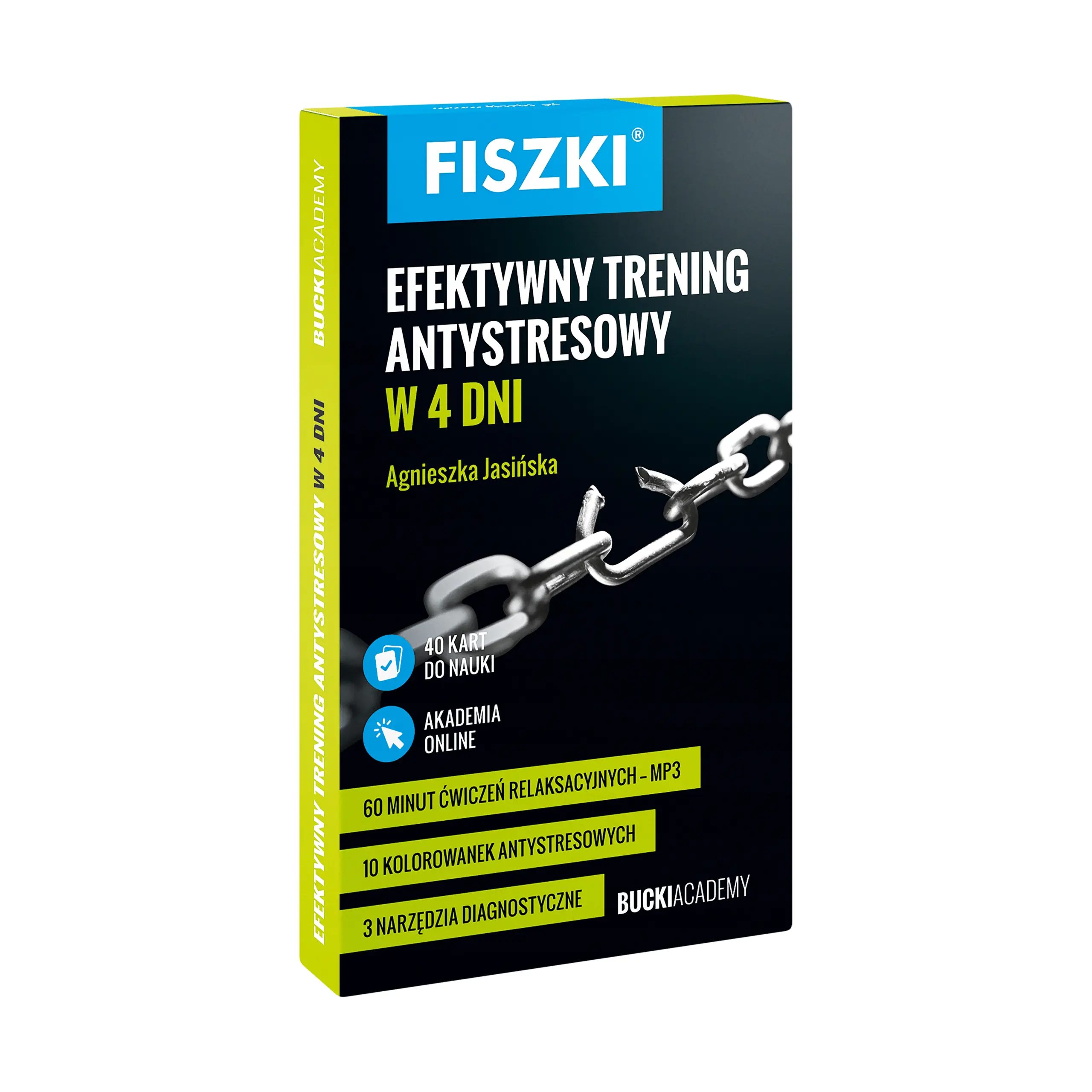 Książka - Fiszki. Efektywny trening antystresowy w 4 dni