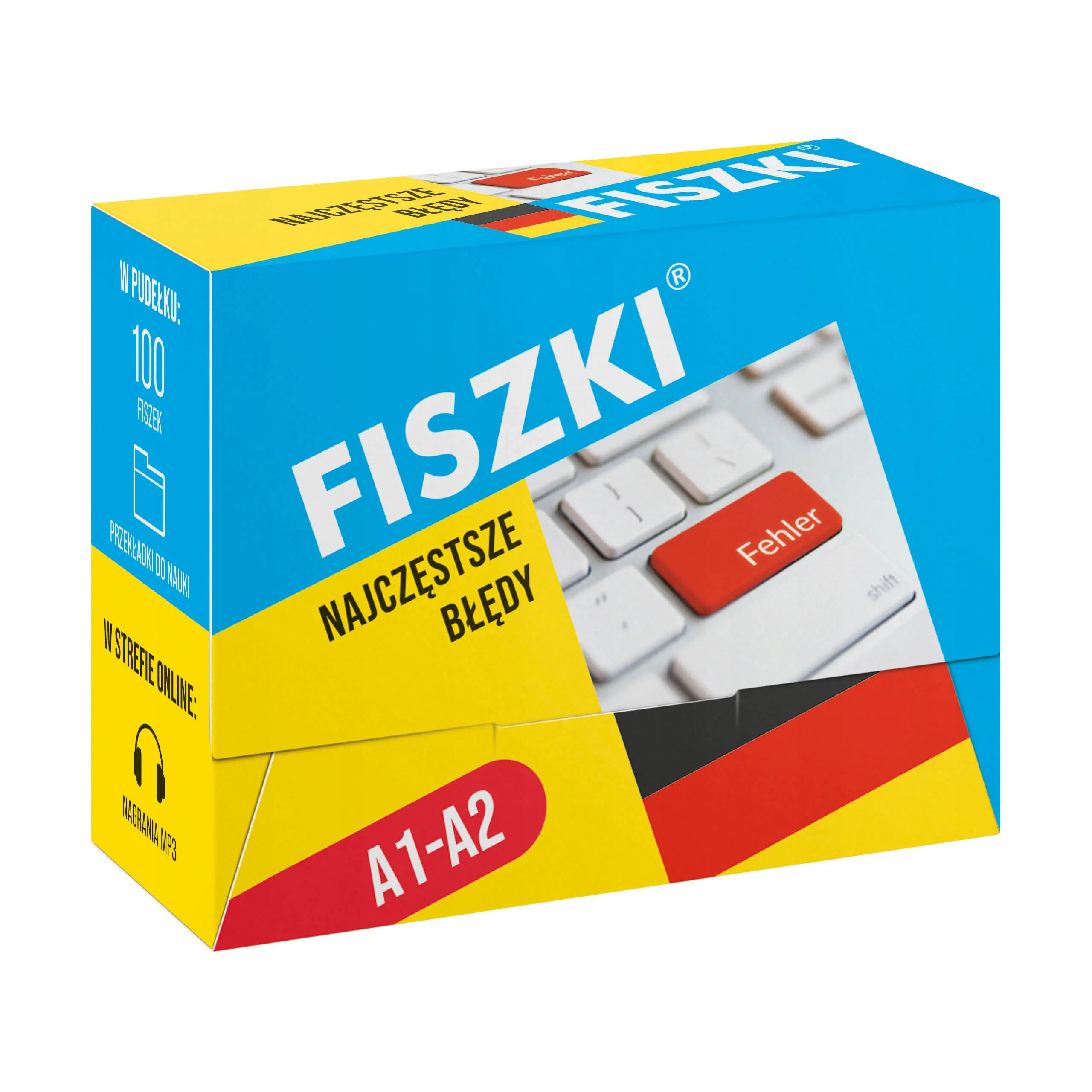 Książka - Fiszki – język niemiecki – Najczęstsze błędy (poziom A1-A2)