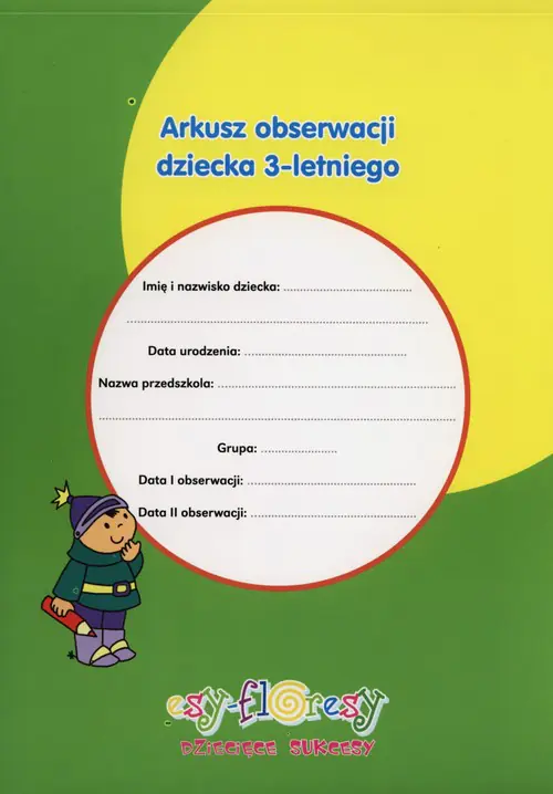 Książka - Arkusz obserwacji dziecka 3-letniego