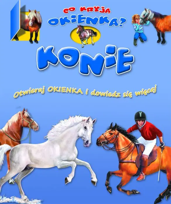 Książka - Konie Co kryją okienka?