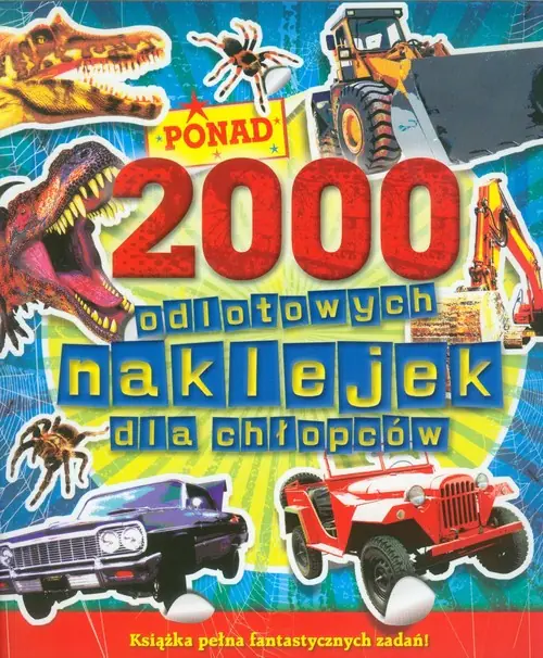 Książka - 2000 odlotowych naklejek dla chłopców