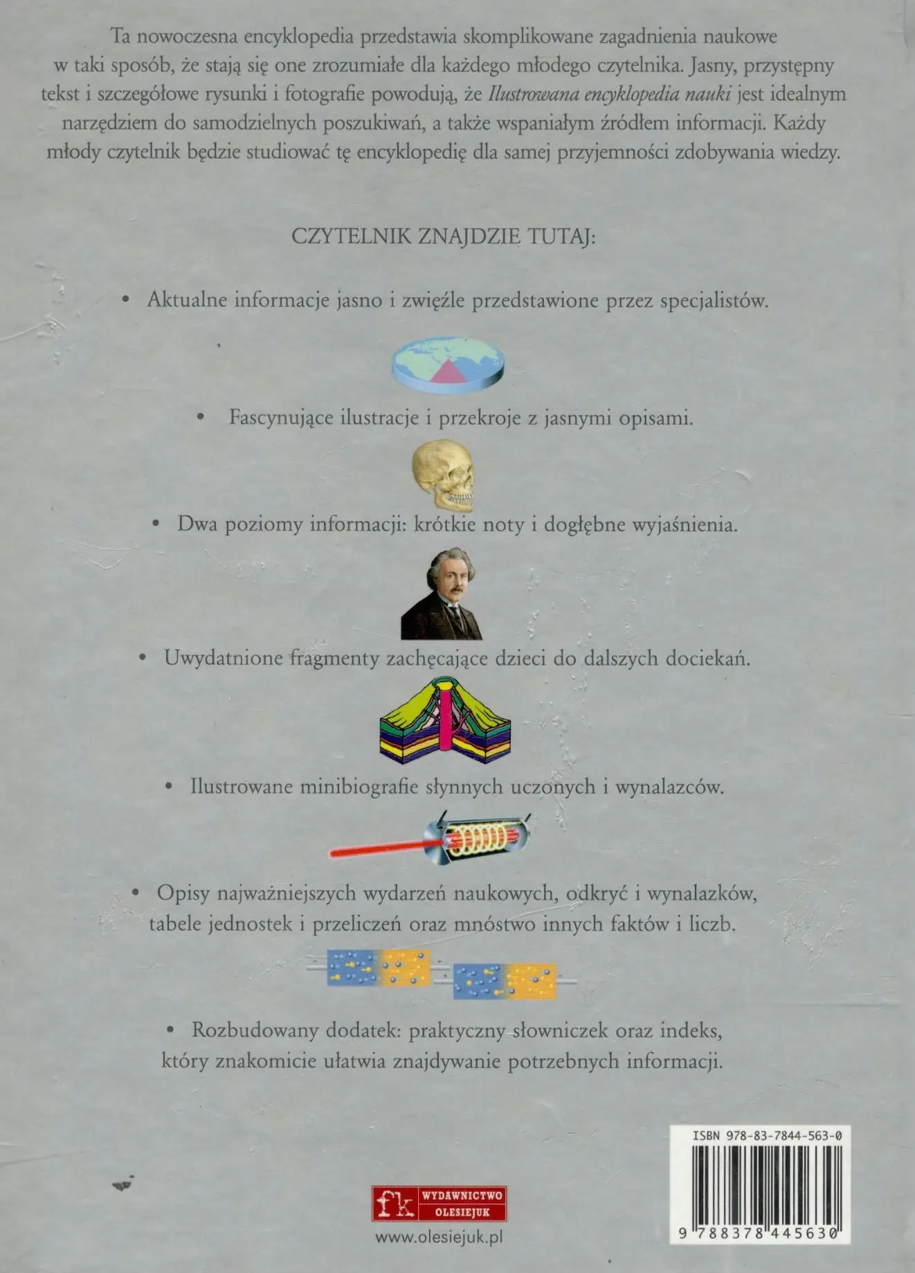 Książka - Ilustrowana encyklopedia nauki