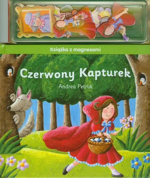Książka - Czerwony Kapturek. Książka z magnesami