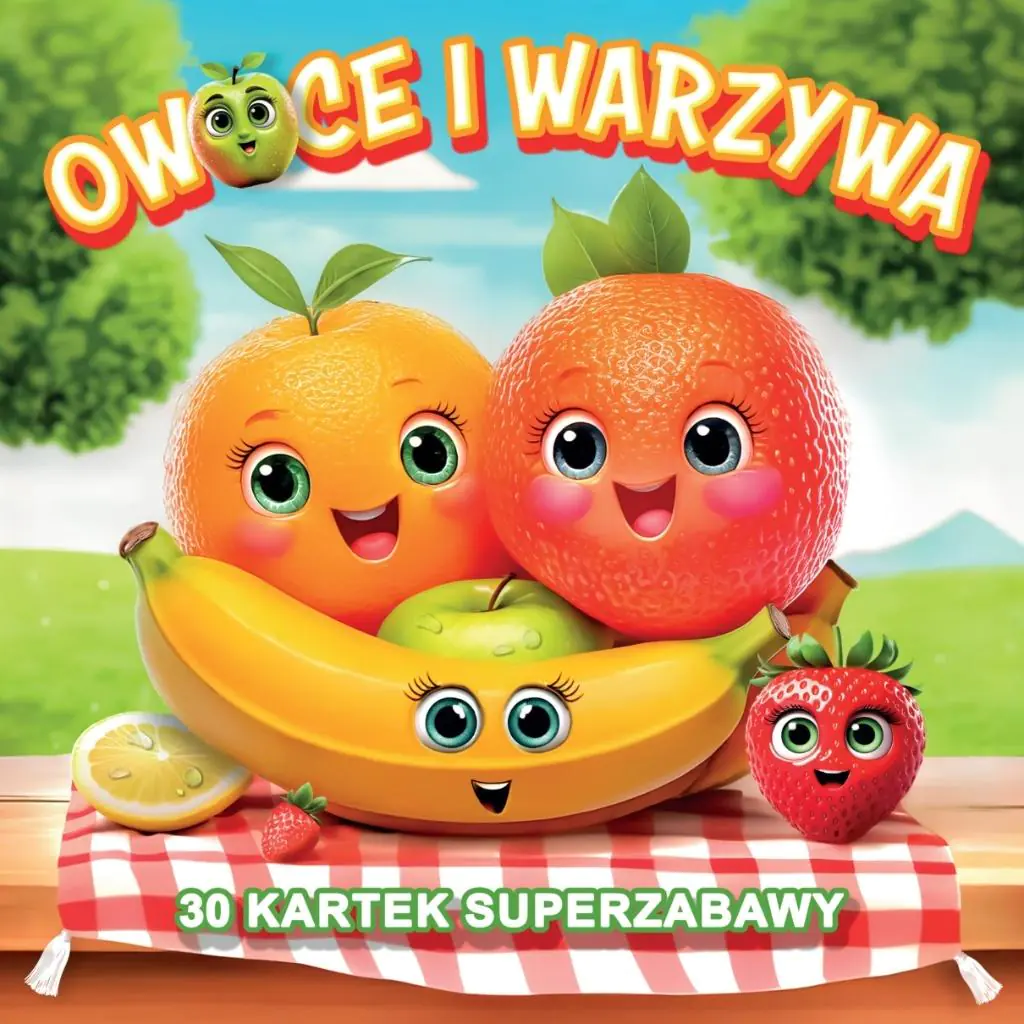 Książka - Owoce i warzywa 30 kartek superzabawy