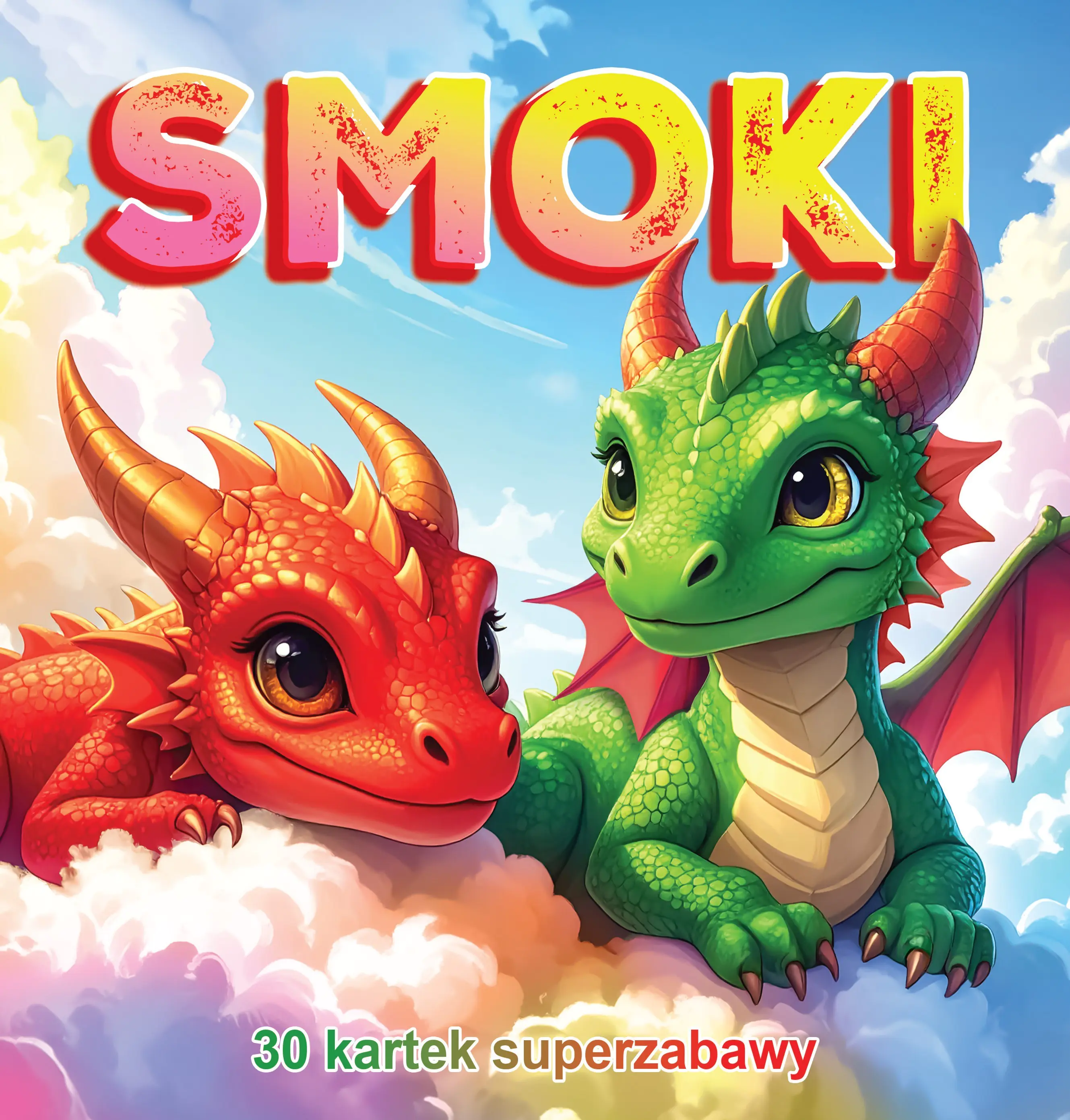 Książka - Smoki. 30 kartek superzabawy. Kolorowanka