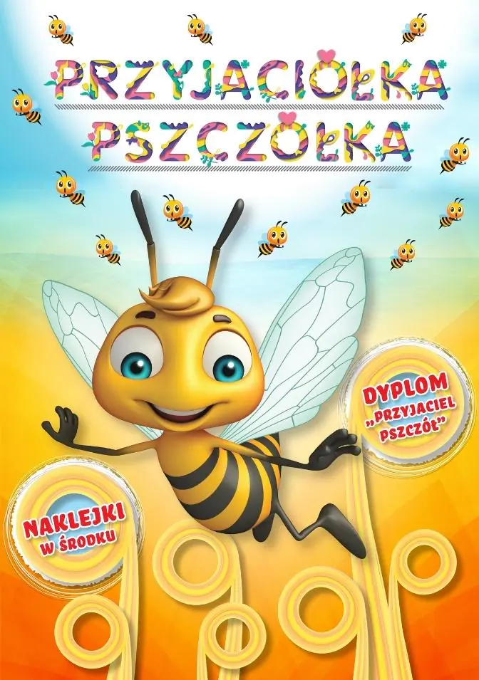 Książka - Przyjaciółka pszczółka. Kolorowanka z naklejkami