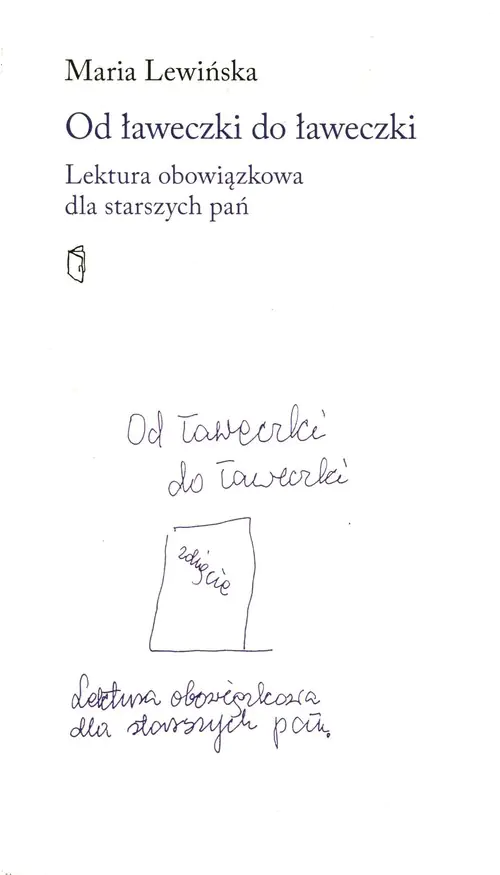 Książka - Od ławeczki do ławeczki