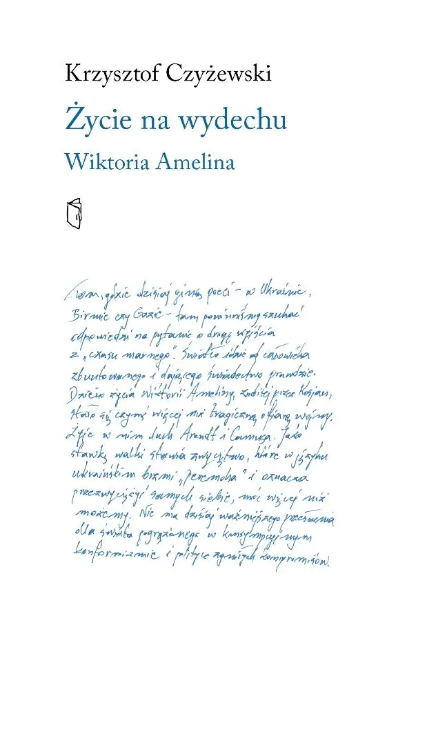 Książka - Życie na wydechu. Wiktoria Amelina