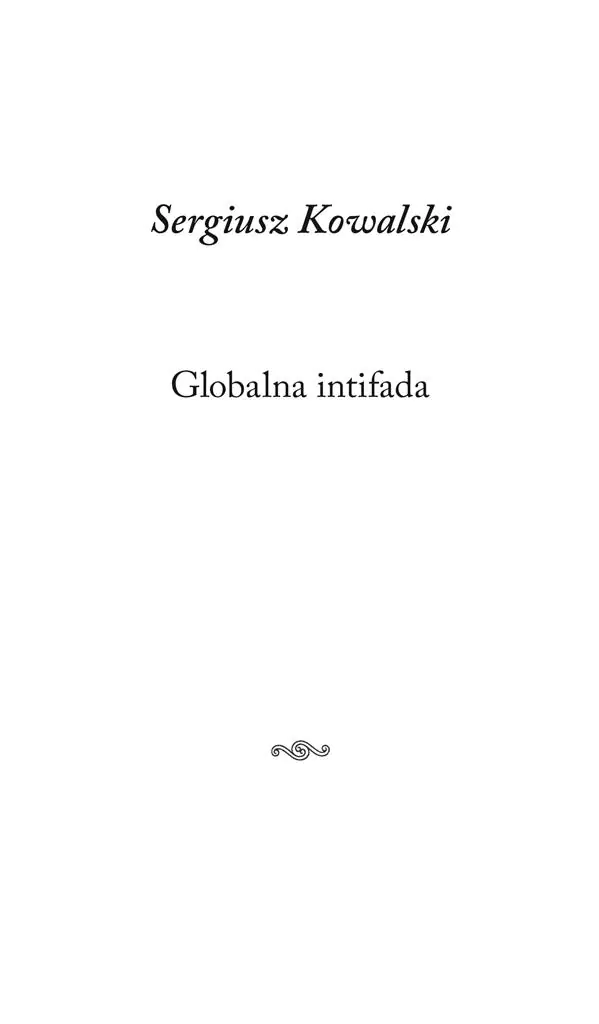 Książka - Globalna intifada