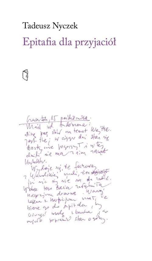 Książka - Epitafia dla przyjaciół