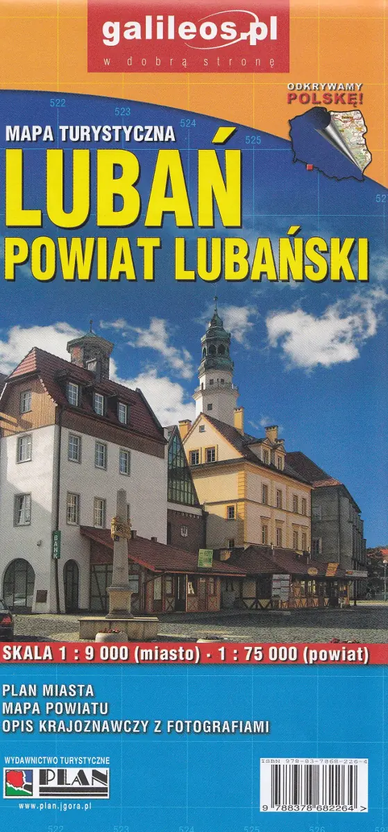 Książka - Lubań, Powiat lubański. Mapa 1:75 000 / 1:9 000