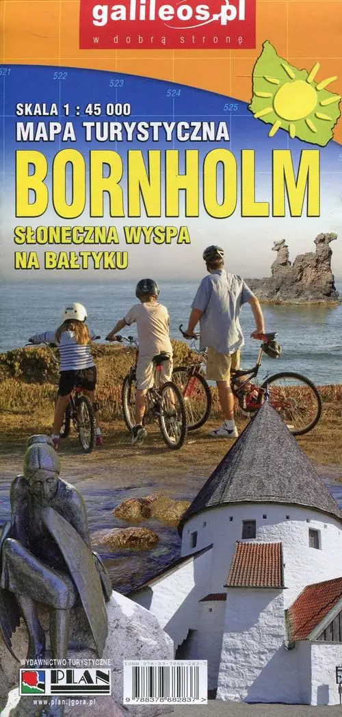 Książka - Bornholm. Słoneczna wyspa na Bałtyku. Mapa turystyczna 1:45 000