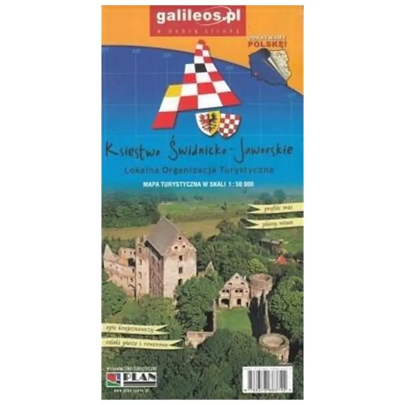 Książka - Mapa turystyczna - Księstwo Świdnicko - Jaworskie