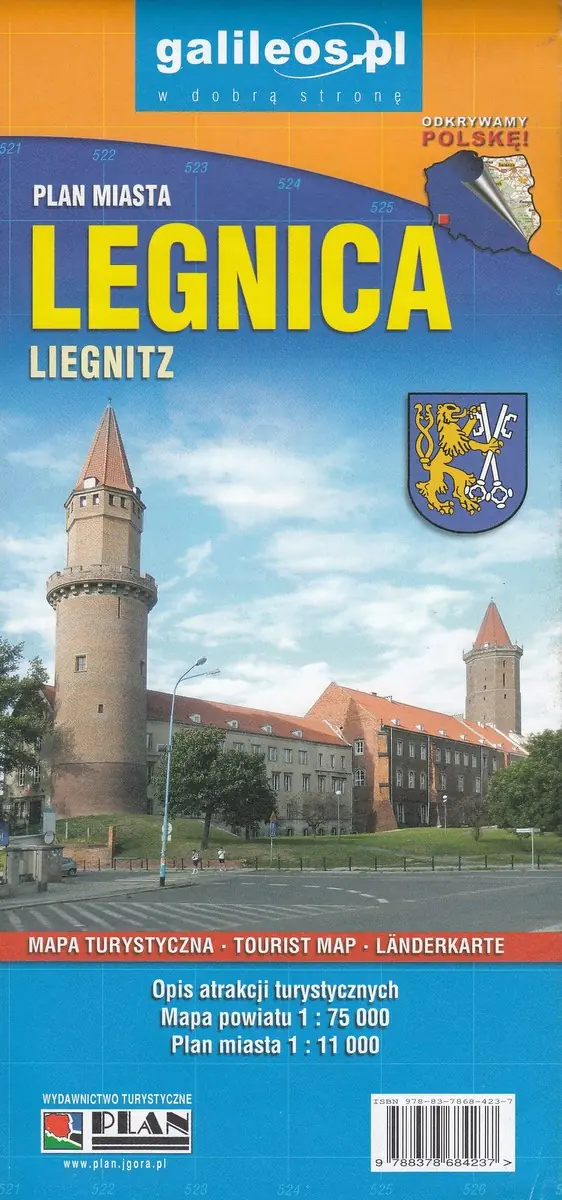 Książka - Legnica. Plan miasta w skali 1:11 000