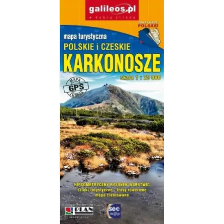 Książka - Polskie I czeskie karkonosze mapa 1:25 000