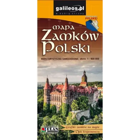 Książka - Mapa zamków Polski 1:900 000