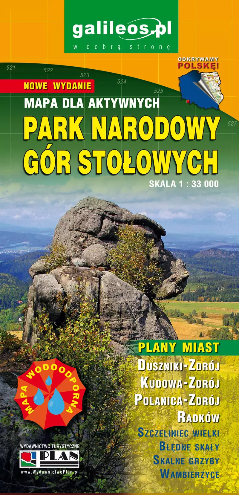 Książka - Mapa turystyczna - Park Narodowy Gór Stołowych