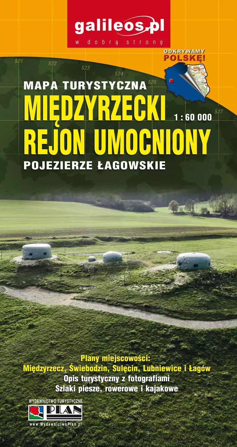 Książka - Mapa - Międzyrzecki Rejon Umocniony 1:60 000