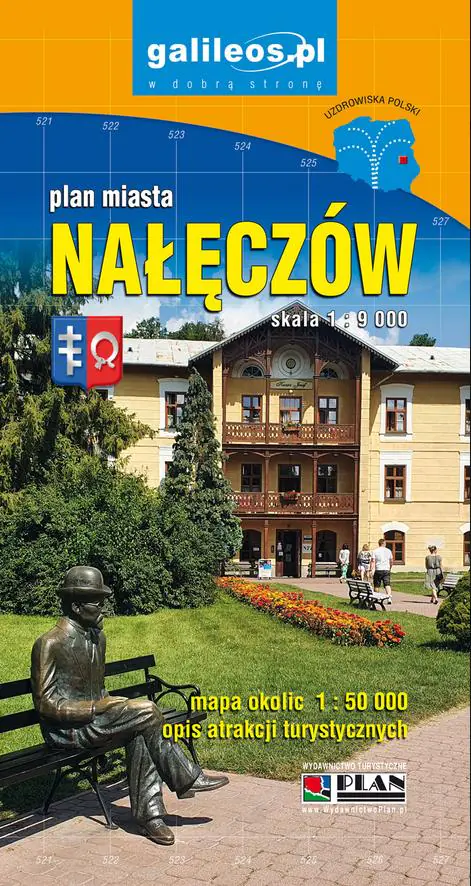 Książka - Nałęczów - plan miasta i mapa okolicy