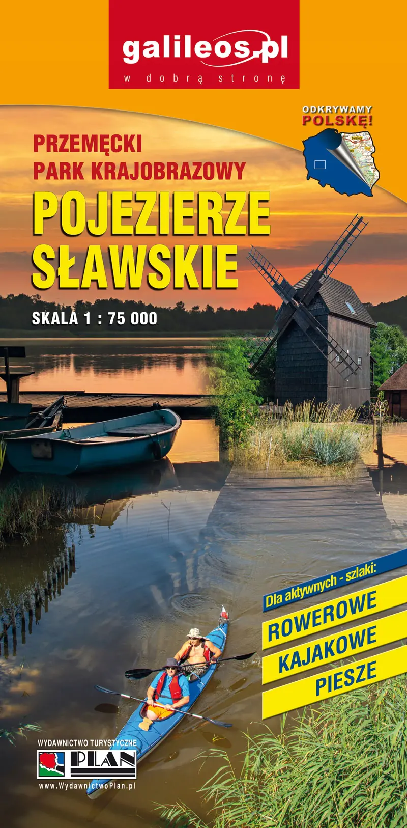 Książka - Mapa - Pojezierze Sławskie 1:75 000