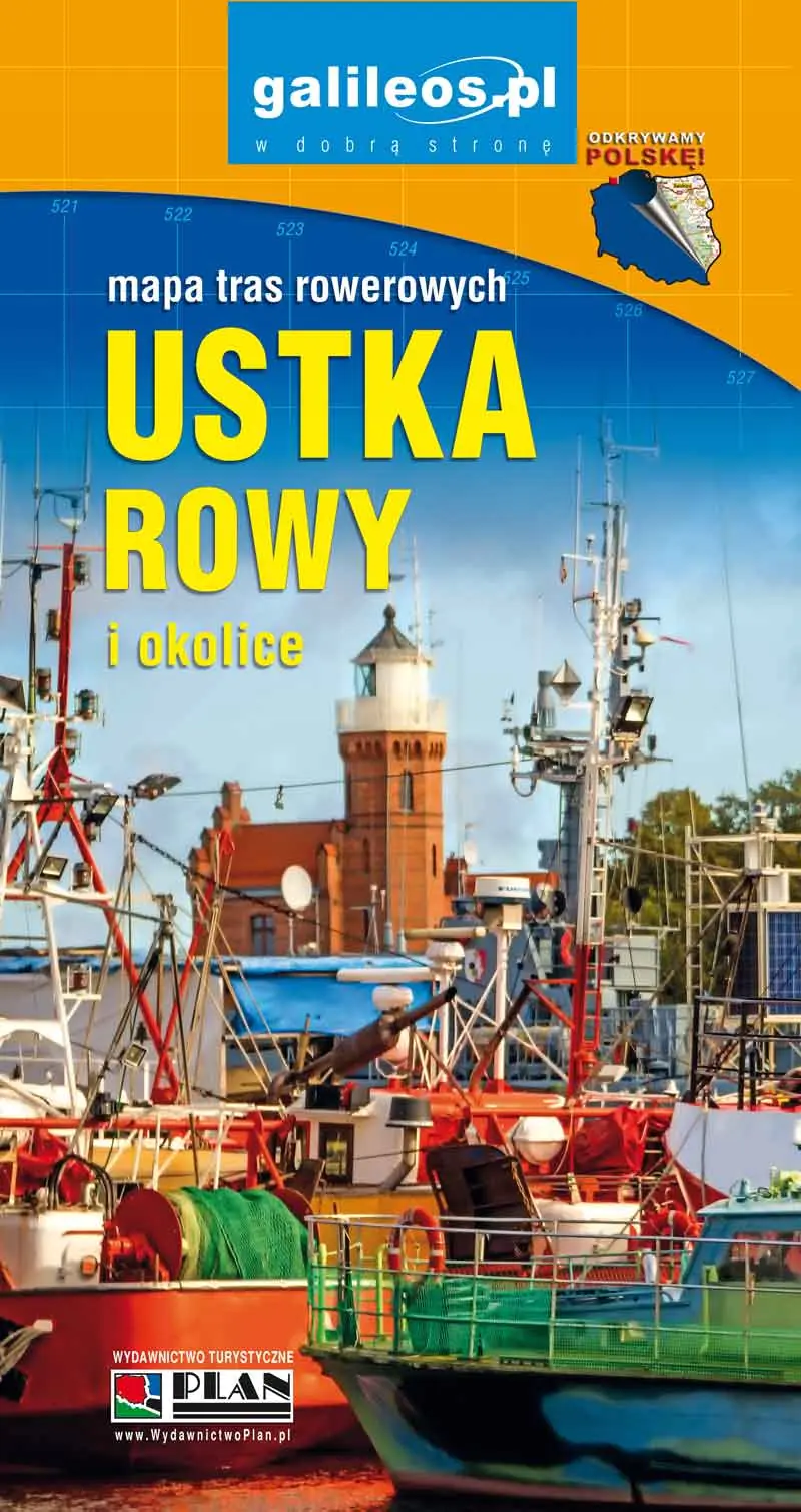 Książka - Mapa - Ustka, Rowy i okolice 1:10 000 w.2023