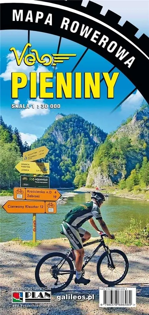Książka - Mapa rowerowa - Pieniny 1: 30 000 w.2024