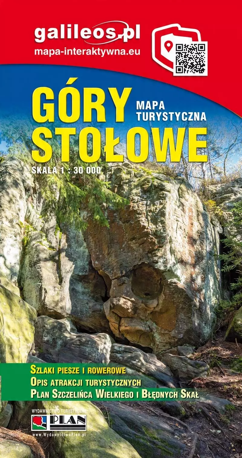 Książka - Mapa turystyczna - Góry Stołowe