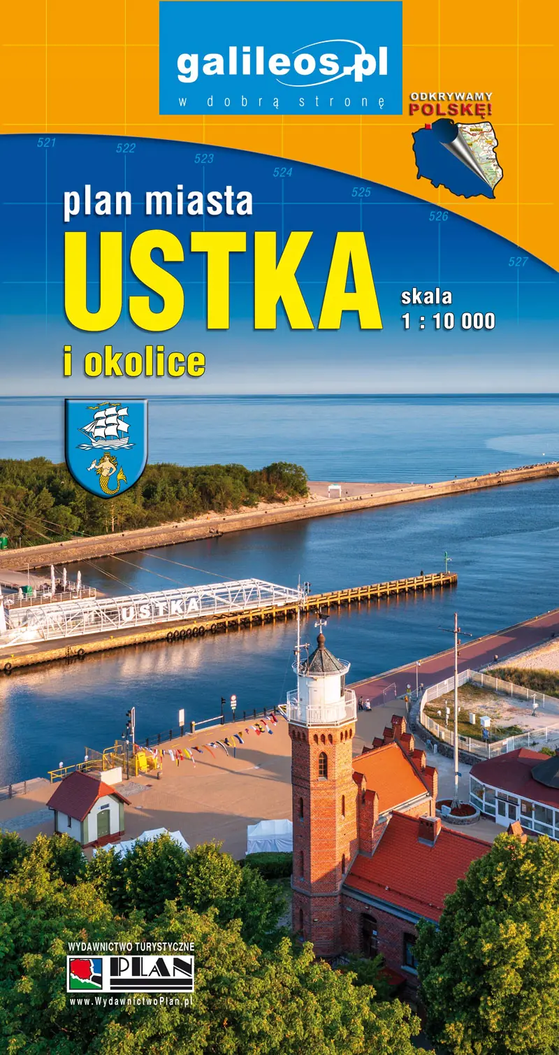 Książka - Plan miasta - Ustka i okolice 1:10 000