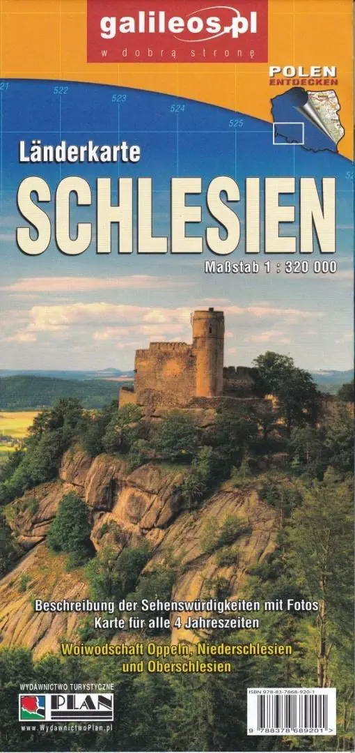 Książka - Mapa - Landerkarte Schlesien 1:320 000