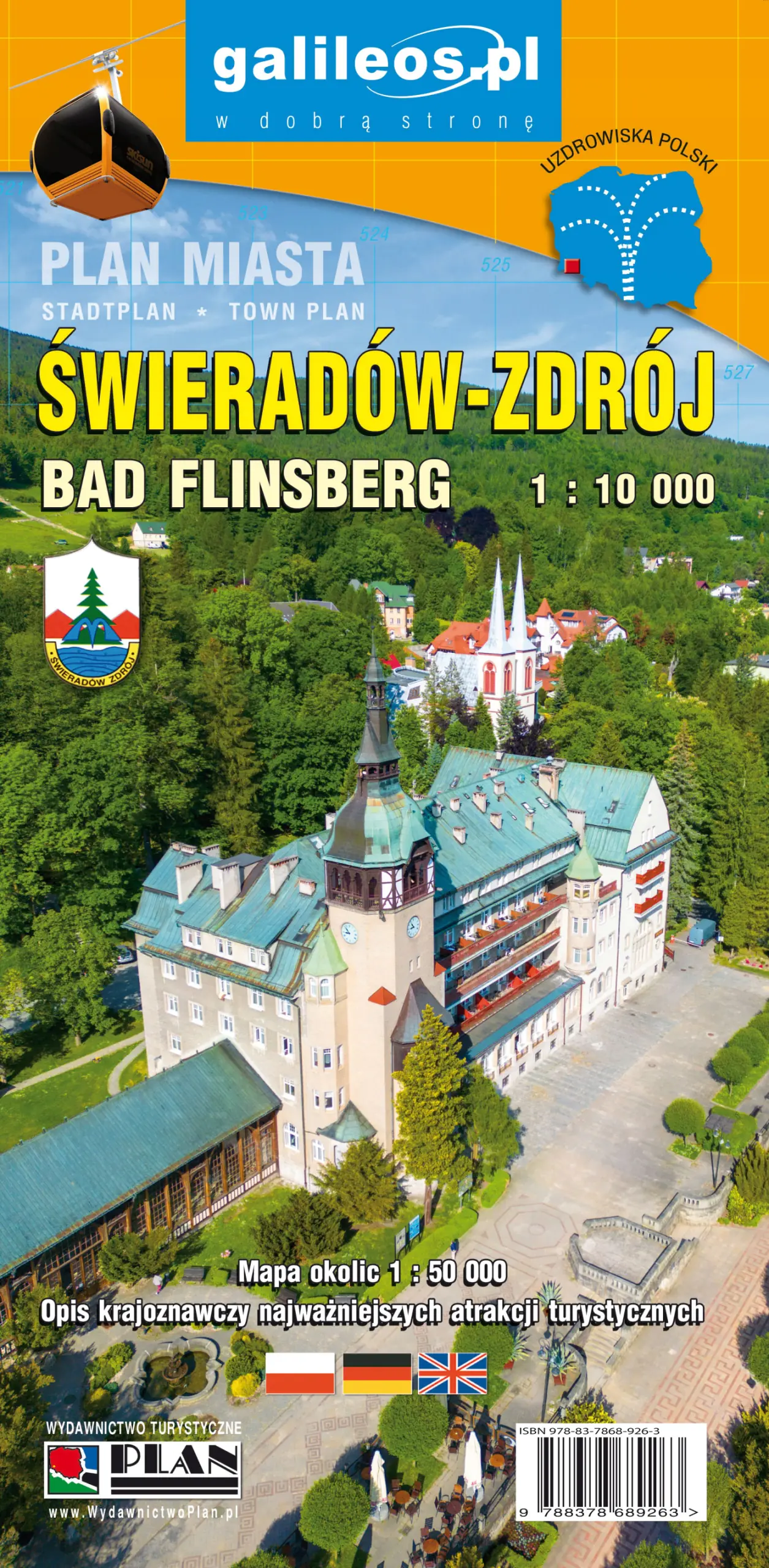 Książka - Plan miasta - Świeradów-Zdrój 1:10 000