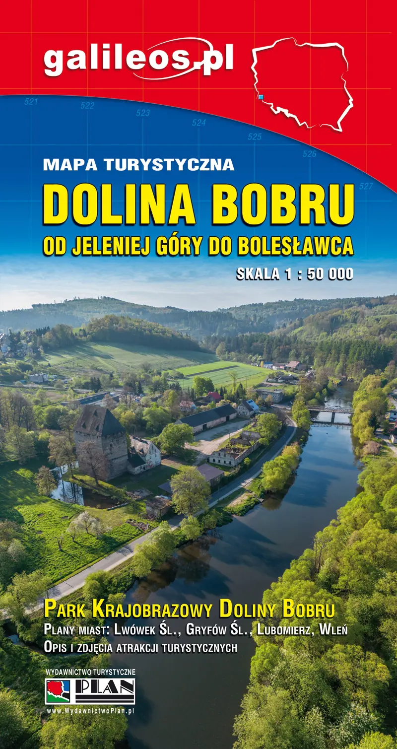 Książka - Mapa turystyczna - Dolina Bobru 1:50 000 w.2025