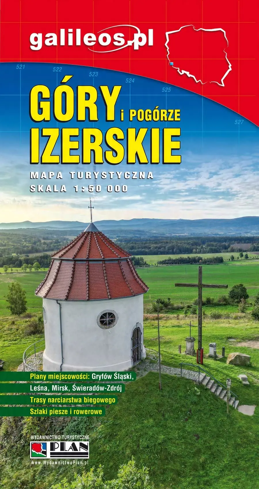 Książka - Góry i Pogórze Izerskie - mapa turystyczna