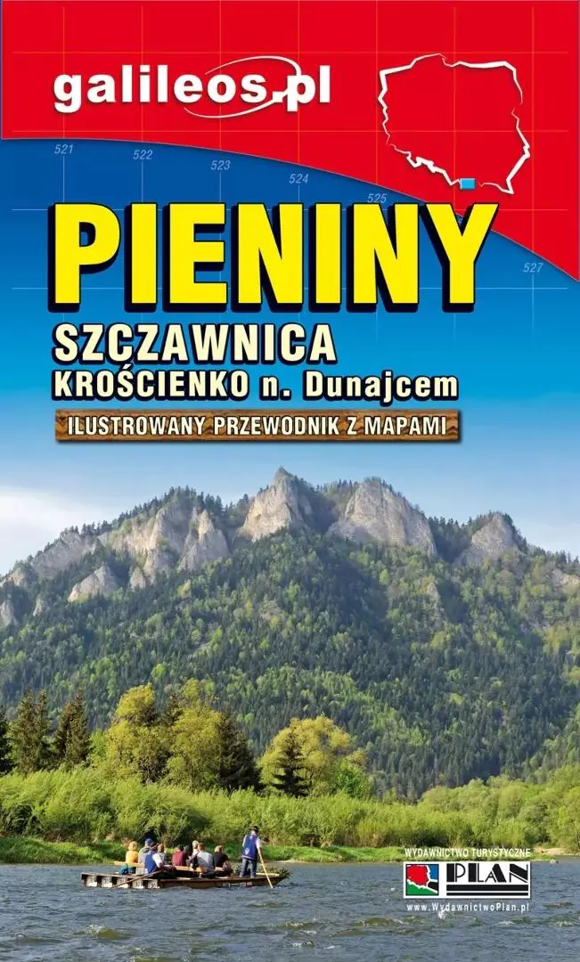 Książka - PIENINY - przewodnik z mapami - 2025