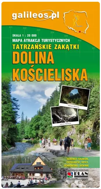 Książka - Mapa turystyczna - Dolina Kościeliska 1:20 000