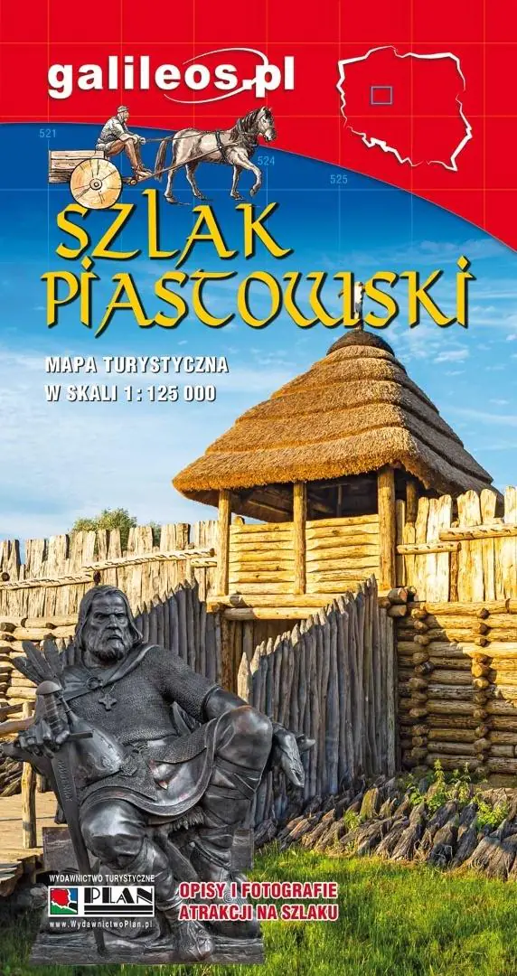 Książka - Mapa turystyczna - Szlak Piastowski 1:125 000