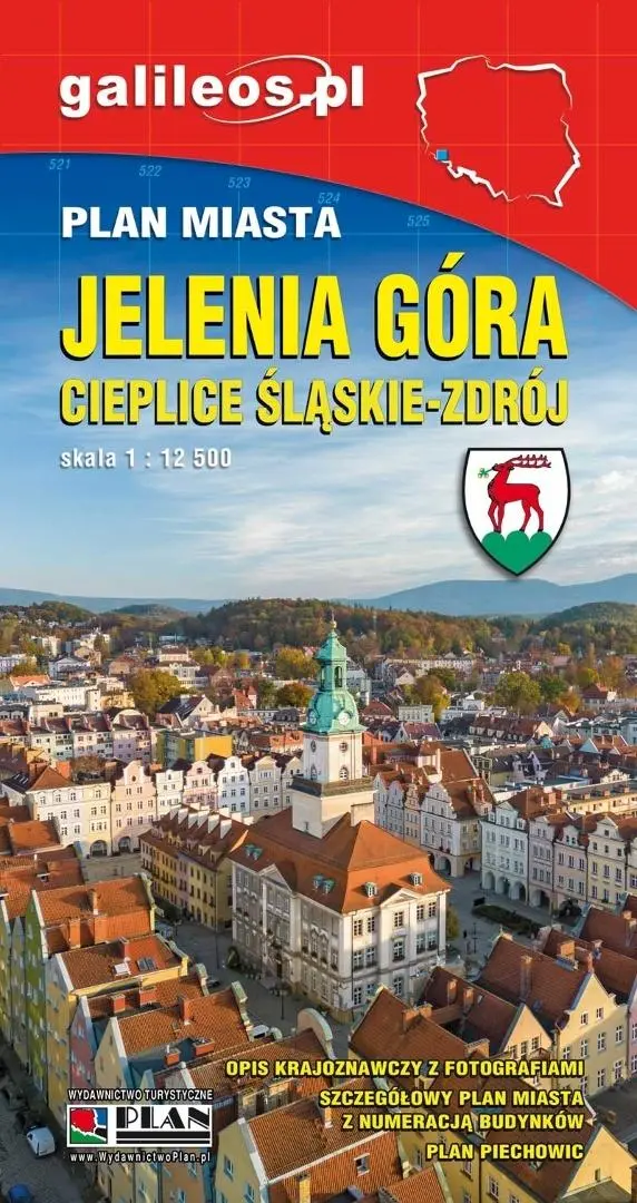 Książka - Jelenia Góra, Cieplice Śląskie-Zdrój - plan miasta