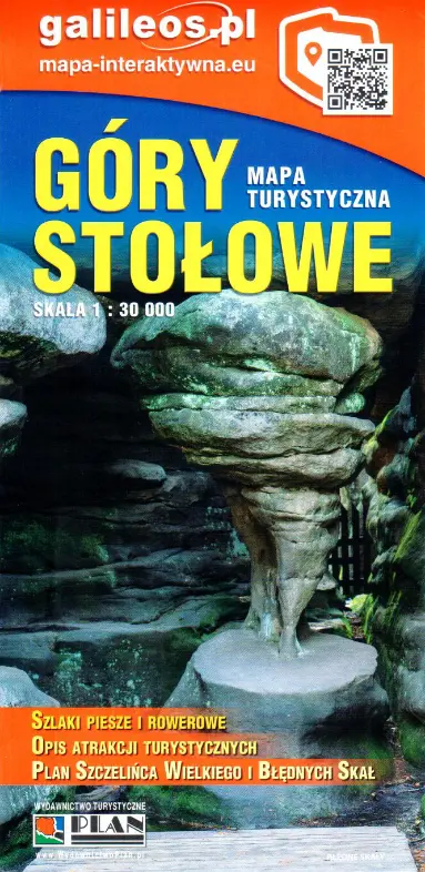 Książka - Góry Stołowe. Mapa turystyczna w skali 1:30 000