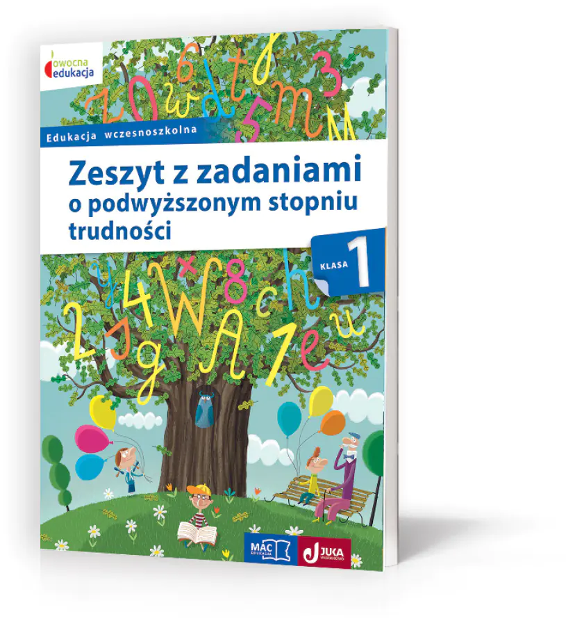 Książka - Owocna edukacja. Zeszyt z zadaniami o podwyższonym stopniu trudności. Klasa 1. Szkoła podstawowa