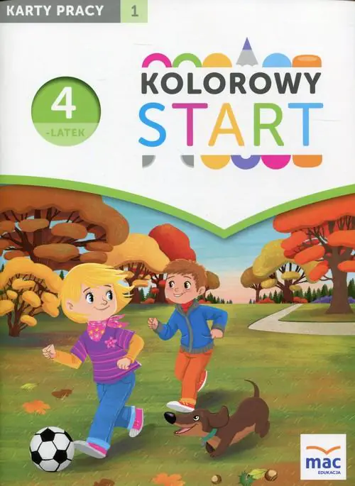 Kolorowy Start Czterolatek Karty pracy Część 1.