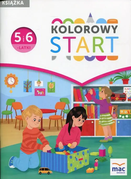 Książka - Kolorowy start. 5 i 6 latki. Książka MAC