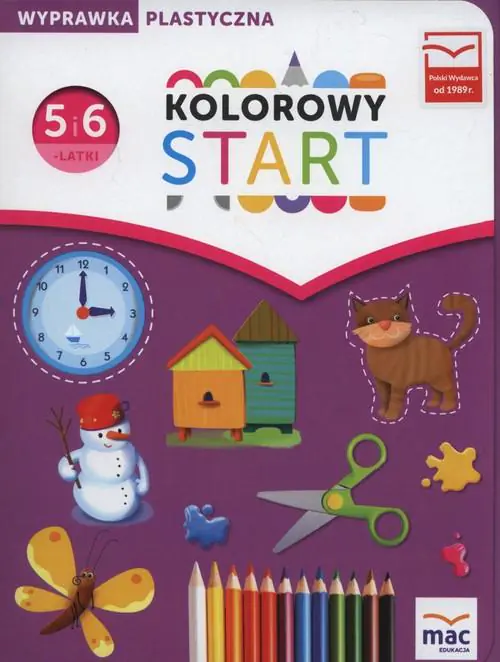 Książka - Kolorowy start. Pięciolatki i sześciolatki. Wyprawka plastyczna