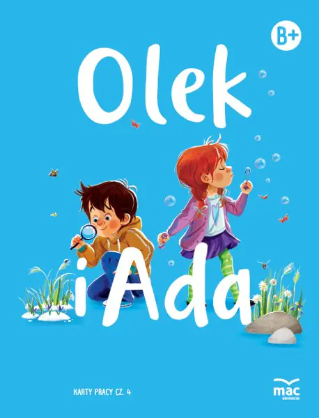 Książka - Olek i Ada. Karty pracy. Poziom B+. Część 4