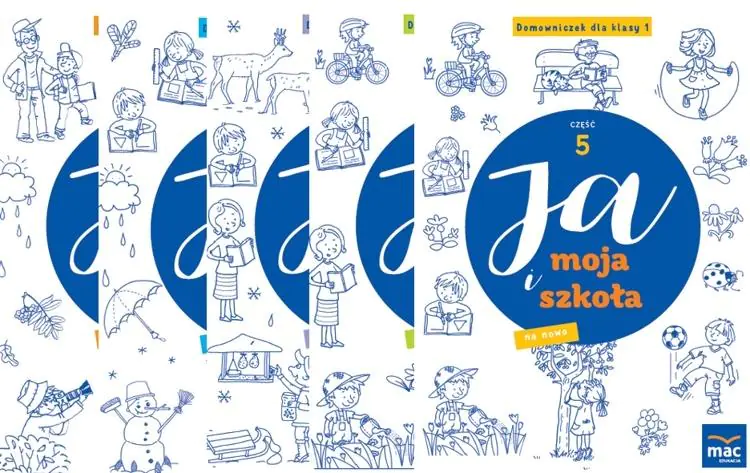 Książka - Ja i moja szkoła na nowo. Domowniczek 1. Część 1-5. Szkoła podstawowa