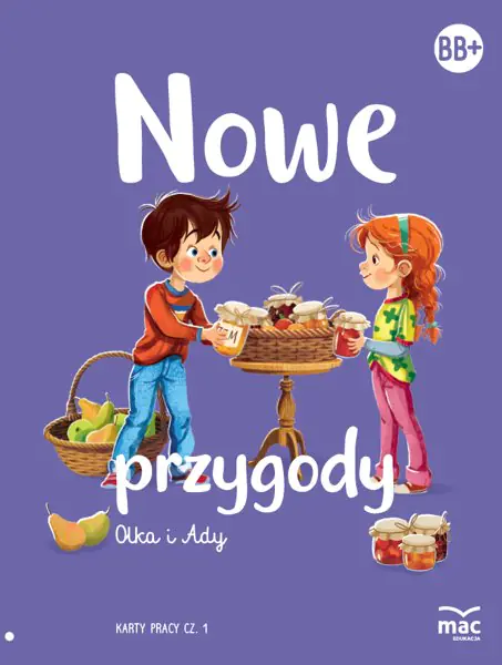Książka - Nowe przygody Olka i Ady. Poziom B i B+. Karty pracy. Część 1