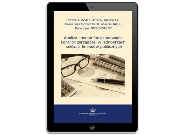 Książka - Analiza i ocena funkcjonowania kontroli zarządczej w jednostkach sektora finansów publicznych