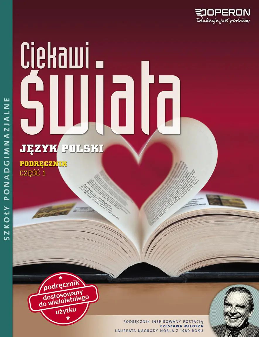 Książka - Ciekawi świata. Język polski. Podręcznik. Część 1. Zakres podstawowy i rozszerzony. Szkoła ponadgimnazjalna