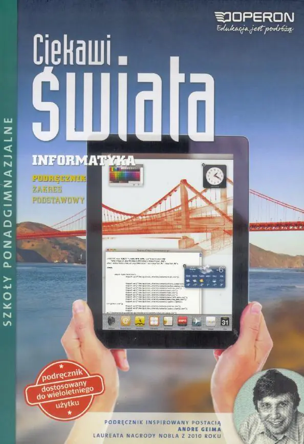 Książka - Ciekawi świata. Informatyka. Podręcznik. Zakres podstawowy. Szkoły ponadgimnazjalna